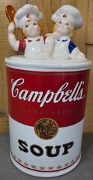 Campbells Soup Cookie Jar Campbells Kids Lid Excellent Condition
