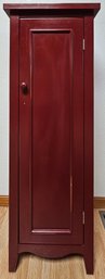 Tall Red Wooden Cabinet