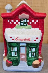 Campbells Soup Ceramic Candle House. Has Original Box
