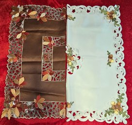 2 Fall Square Table Cloths