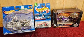 Hot Wheels Die Cast Harley Davidson Motorcycle And More