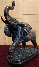 Bronze Tone Elephant Statue