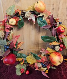 One Fall Wreath With Tote