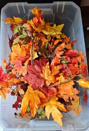 Lg Assortment Of Fall  Foliage Decor