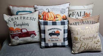 A Collection Of Fall Throw Couch Pillows