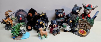 A Large Assortment Of Home Decor Incl Bears And Moose