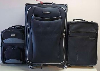 3 Piece Luggage Set Incl Rugged Cargo, Briggs And Riley, Lil Luggage (see Photos And Description)