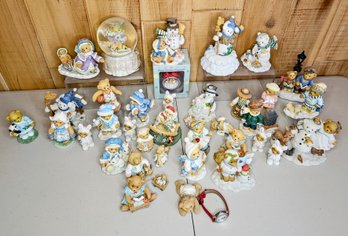 A Large Collection Of Cherish Teddies Incl Beth, A Watch, Buddy, Linda And More