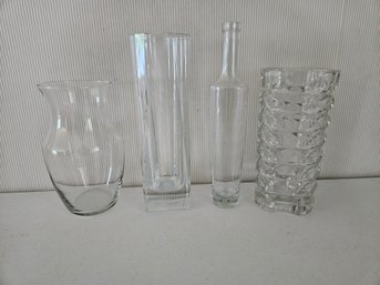 4 Beautiful Glass Vases