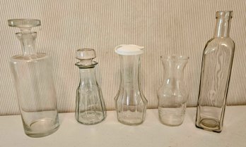 Set Of Glass Decanters