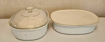 Oval Baking Dishes With Lids (glass And Plastic Lid)