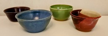 4 Beautiful Handmade Pottery Bowls