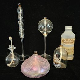 Cute Set Of 5 Small Oil Lamps And Lamp Oil