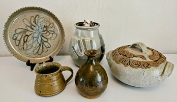 Beautiful Neutral Colored Pottery Decorations