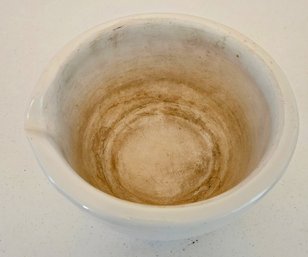 Vintage White Crock Bowl