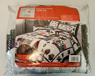 Whole Home Handcrafted Holiday Quilt, King Sized