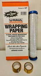 Packing/Moving Uhaul Packing Materials Including Wrapping Paper & Packing Tape