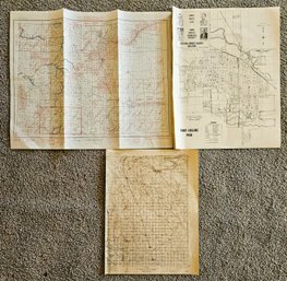 2 Geological Surveys Of Colorado And 2 1958 Maps Of Fort Collins