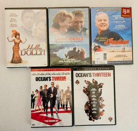 Small Collection Of DVDs Incl Hello Dolly, Saving Grace, Ocean's Twelve And Thirteen