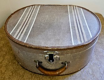 Vintage Hat Box W Triple Latches