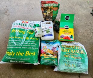 Planting Supplies Incl. Potting Soil, Peat Moss, Plant Food, Grass And Weed Killer And More