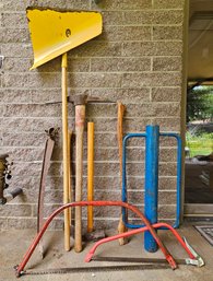 Yard Tools Incl. Saws, Shovels Sledge Hammer And More