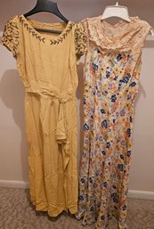 Antique Handmade Dresses, Size Small