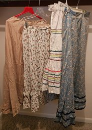 Cute Lot Of Antique Skirts And Slip