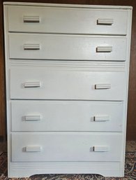 White 5 Drawer Dresser