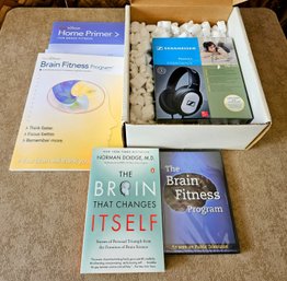 NIB Sennheiser Brain Fitness Kit Inc.headphones, Book, Workbook And CD's