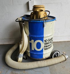 Vintage 10 Gallon Wet And Dry Heavy Duty Vacuum