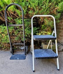 Residential Hand Truck  And Cosco Step Stool