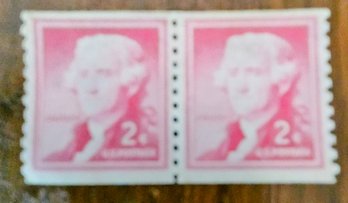 Vintage Thomas Jefferson 2 Cent Stamps