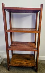 Four Tiered Wood Shelf