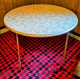 Very Nice Padded Round Card Table