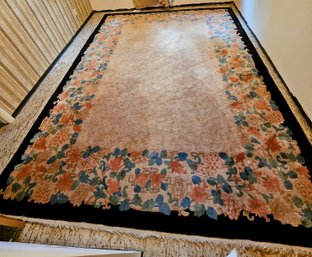 Gorgeous Circa 1930 Chinese Art Deco Chinese Oriental Rug