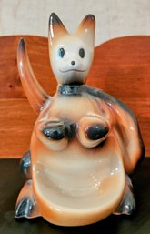 Fabulous Vintage 1956 Fine Art Inc. USA Ceramic Boxing Kangaroo Men's Dresser Valet