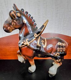 China Budweiser Horse Metlox Poppytrail Pottery Clydesdale