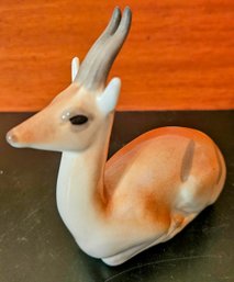 Vintage Lomonosov Porcelain Gazelle Impala Figure Made In The USSR