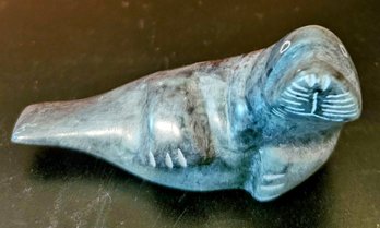 Hand Carved Soapstone Otter By 'ross'