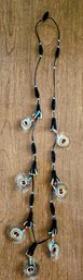 Vintage Necklace Native American Seed Bead With Fur