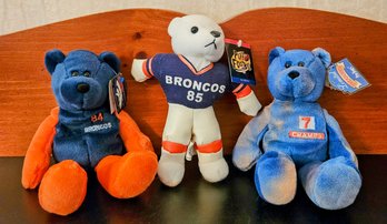 3 Denver Bronco Plushies