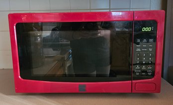 Red Kenmore Microwave (Tested)