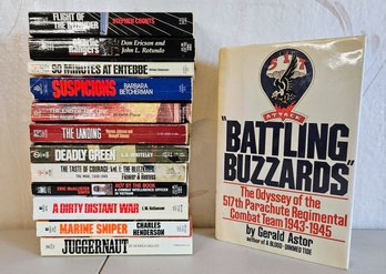 Collection Of War Books INC Charlie Rangers , Flights Of Intruder And More