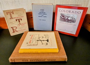 Assortment Of Books INC THe Settlers West , Gold Fever And More