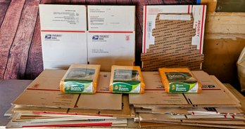 Various U.S Mail Boxes With Bubble Mailers