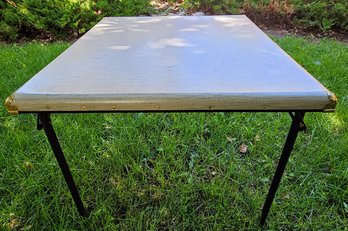 Vintage Samsonite Card Table With Vinyl Top