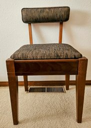 Vintage 1950-60 MCM SINGER Sewing Machine Storage Bench Seat Chair