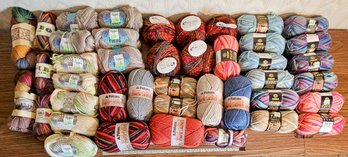 Assortment Of 100 % Wool INC: Patons,Carron Wisdom And More