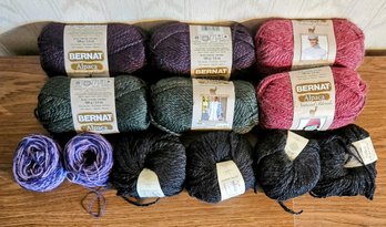 Assorted Alpaca Blend Yarn INC: Silky Farms And Bernat